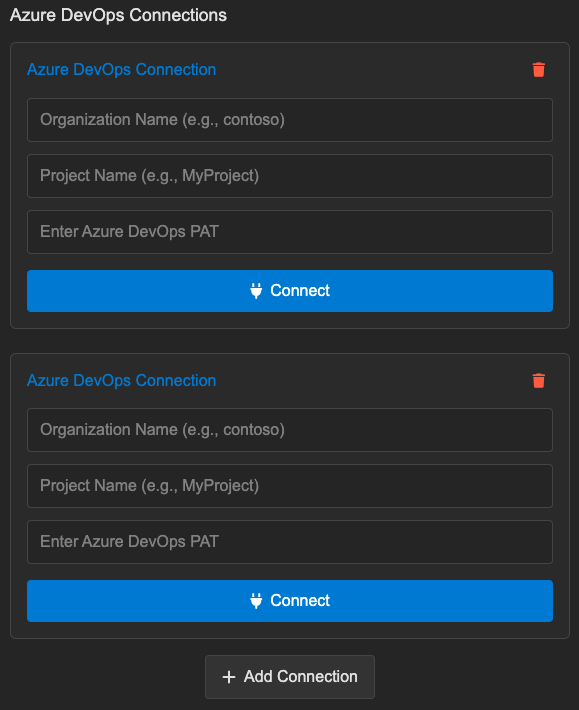 Multiple Connections Screenshot